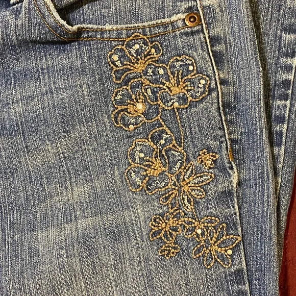 L.e.i. Ashley Ultra Lowrise Women's Light Blue Denim Jeans Size Junior 9 - Picture 4 of 16